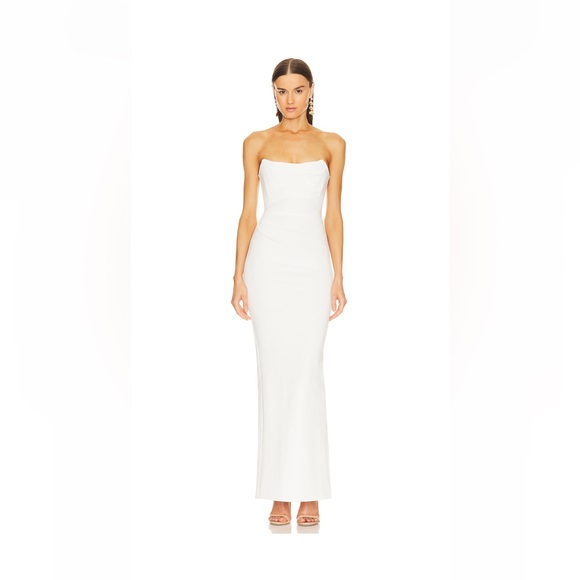 Michael Costello Briggs Gown Revolve, Size XS, White - Picture 1 of 3